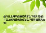战斗王之飓风战魂游戏怎么下载介绍(战斗王之飓风战魂游戏怎么下载详细情况如何)