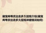 藏宝阁号卖出去多久提现介绍(藏宝阁号卖出去多久提现详细情况如何)