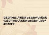 百度百科明星人气榜投票怎么能送好几朵花介绍(百度百科明星人气榜投票怎么能送好几朵花详细情况如何)