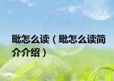 毗怎么读（毗怎么读简介介绍）