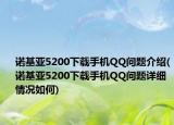 诺基亚5200下载手机QQ问题介绍(诺基亚5200下载手机QQ问题详细情况如何)