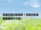 饰演甘道夫的演员（甘道夫扮演者是谁简介介绍）