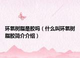 环氧树脂是胶吗（什么叫环氧树脂胶简介介绍）