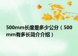 500mm长度是多少公分（500mm有多长简介介绍）