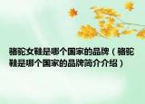 骆驼女鞋是哪个国家的品牌（骆驼鞋是哪个国家的品牌简介介绍）
