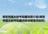 哪里有魔女的考验国语版介绍(哪里有魔女的考验国语版详细情况如何)