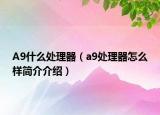 A9什么处理器（a9处理器怎么样简介介绍）