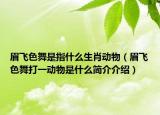 眉飞色舞是指什么生肖动物（眉飞色舞打一动物是什么简介介绍）