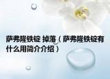 萨弗隆铁锭 掉落（萨弗隆铁锭有什么用简介介绍）