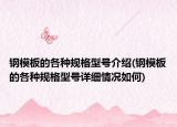 钢模板的各种规格型号介绍(钢模板的各种规格型号详细情况如何)