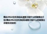 魏晨2012北京演唱会湖南卫视什么时候播出介绍(魏晨2012北京演唱会湖南卫视什么时候播出详细情况如何)