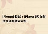iPhone5和5S（iPhone5和5s有什么区别简介介绍）