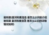 谁知道(夏河和麦洛洛 是怎么认识的介绍 谁知道 夏河和麦洛洛 是怎么认识的详细情况如何)