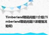 Timberland鞋码问题!!介绍(Timberland鞋码问题!!详细情况如何)