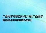 广西南宁有哪些小吃介绍(广西南宁有哪些小吃详细情况如何)