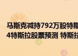 24小时快讯更新 马斯克减持792万股特斯拉股票 马斯克特斯拉股份占比 2024特斯拉股票预测 特斯拉拆股具体时间