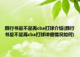 颜行书是不是再cba打球介绍(颜行书是不是再cba打球详细情况如何)
