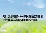 为什么小右要diss徐良介绍(为什么小右要diss徐良详细情况如何)