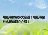 电纸书屏幕多大合适（电纸书是什么屏幕简介介绍）