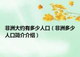 非洲大约有多少人口（非洲多少人口简介介绍）