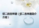 初二的吉祥语（初二吉祥语简介介绍）