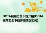 DOTA视频怎么下载介绍(DOTA视频怎么下载详细情况如何)