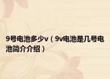 9号电池多少v（9v电池是几号电池简介介绍）