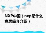 NXP中国（nxp是什么意思简介介绍）