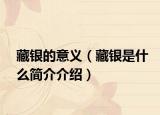 藏银的意义（藏银是什么简介介绍）