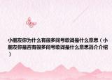 小朋友你为什么有很多问号歌词是什么意思（小朋友你是否有很多问号歌词是什么意思简介介绍）