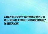 sd敢达能天使到什么时候就没卖的了介绍(sd敢达能天使到什么时候就没卖的了详细情况如何)