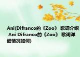 Ani(Difranco的《Zoo》 歌词介绍 Ani Difranco的《Zoo》 歌词详细情况如何)