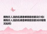 拥抱在人流的街道是哪首歌的歌词介绍(拥抱在人流的街道是哪首歌的歌词详细情况如何)