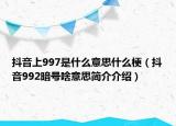 抖音上997是什么意思什么梗（抖音992暗号啥意思简介介绍）