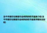 当今华语乐坛做音乐最纯粹的歌手是谁介绍(当今华语乐坛做音乐最纯粹的歌手是谁详细情况如何)