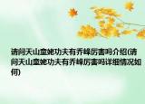 请问天山童姥功夫有乔峰厉害吗介绍(请问天山童姥功夫有乔峰厉害吗详细情况如何)
