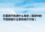 打篮球干扰球什么意思（篮球中的干扰球是什么意思简介介绍）