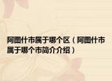 阿图什市属于哪个区（阿图什市属于哪个市简介介绍）
