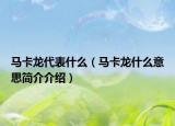马卡龙代表什么（马卡龙什么意思简介介绍）