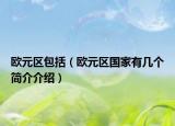 欧元区包括（欧元区国家有几个简介介绍）