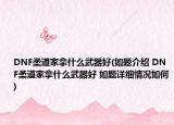 DNF柔道家拿什么武器好(如题介绍 DNF柔道家拿什么武器好 如题详细情况如何)