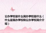 公办学校是什么民办学校是什么（什么是民办学校和公办学校简介介绍）