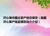 开心果中国主要产地在哪里（我国开心果产地是哪里简介介绍）