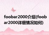 foobar2000介绍(foobar2000详细情况如何)