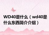 WD40是什么（wd40是什么东西简介介绍）