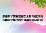 淮南东华实业集团怎么样介绍(淮南东华实业集团怎么样详细情况如何)