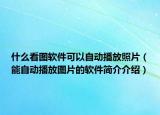 什么看图软件可以自动播放照片（能自动播放图片的软件简介介绍）