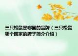 三只松鼠是哪国的品牌（三只松鼠哪个国家的牌子简介介绍）