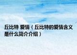 丘比特 爱情（丘比特的爱情含义是什么简介介绍）