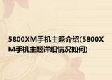 5800XM手机主题介绍(5800XM手机主题详细情况如何)